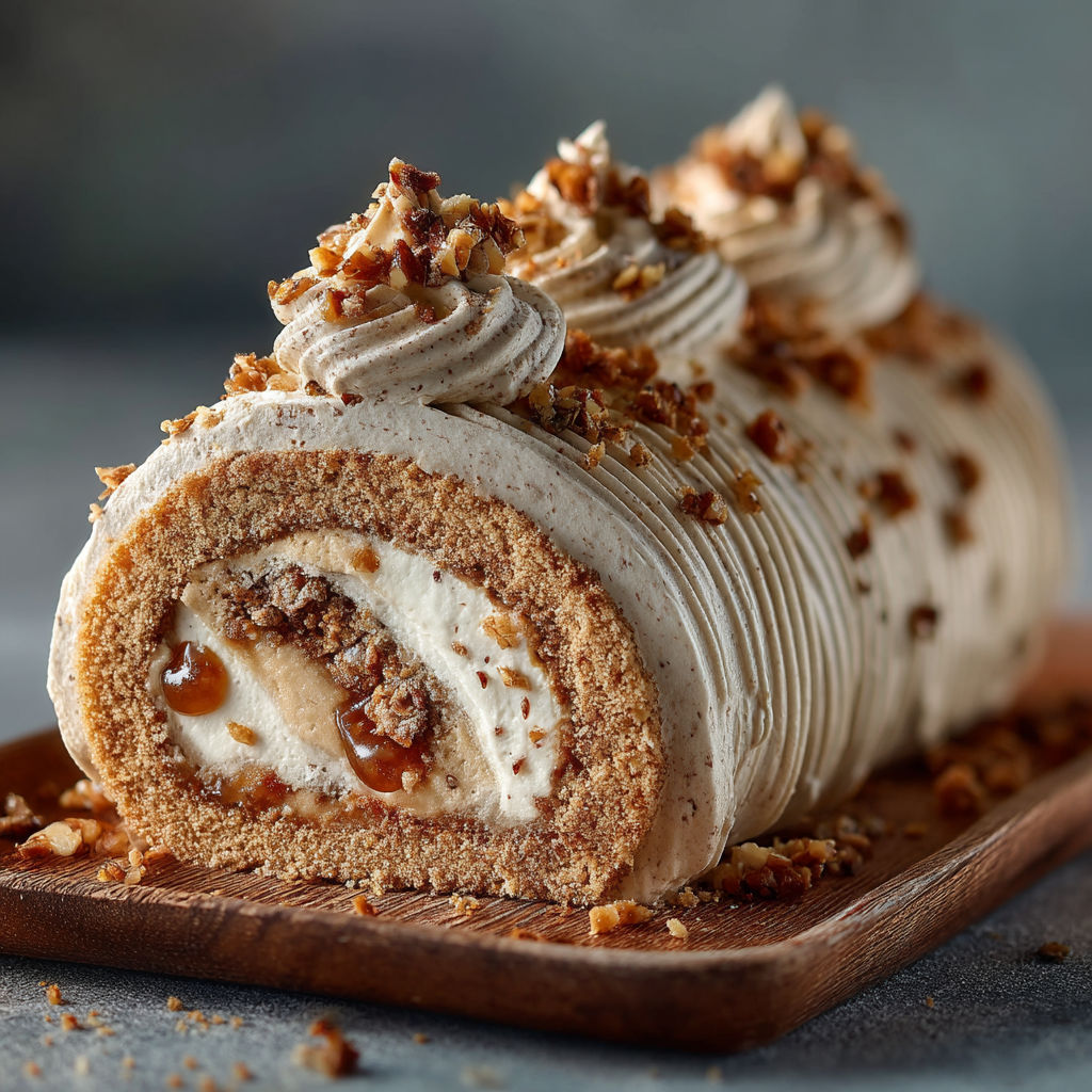 Une bûche à la crème de marron.