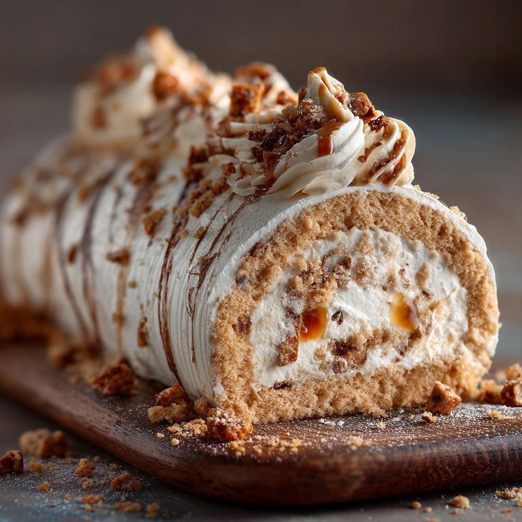 Une bûche à la crème de marron.