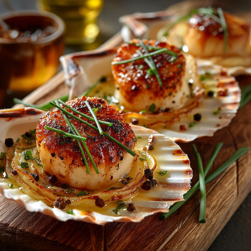 Ma recette de Saint-Jacques grillées au panais.