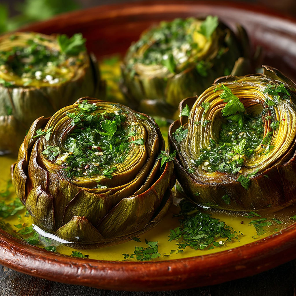 Un plat contenant des légumes verts.