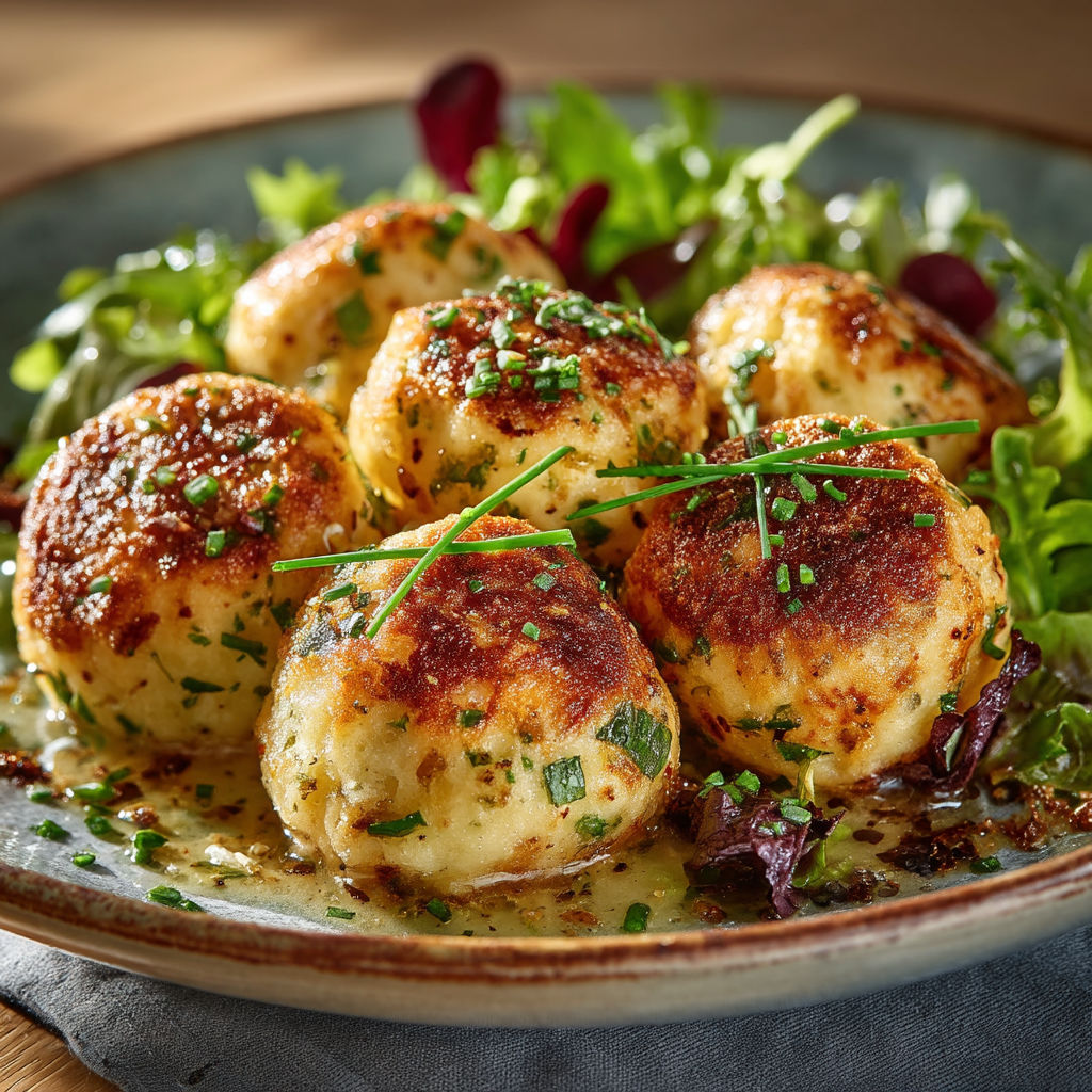 Une assiette de légumes et de gnocchis.