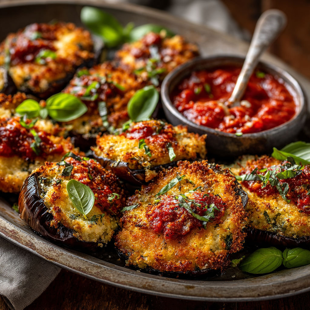 Une assiette de mushrooms et de sauce tomate.