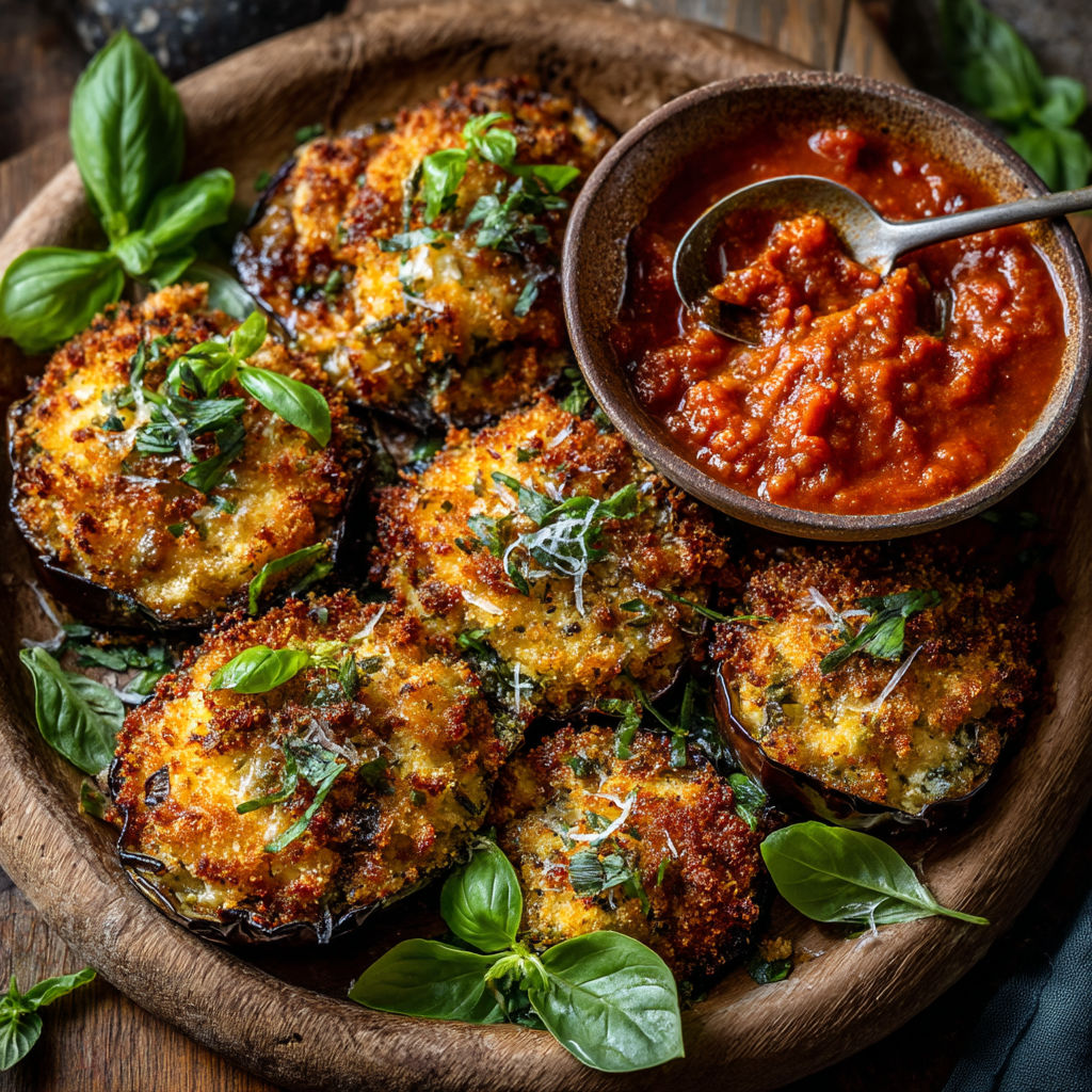 Une assiette de pâtes frites avec une sauce tomate.