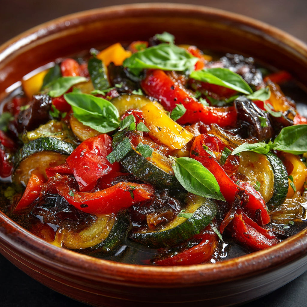 Ma recette de ratatouille confite.