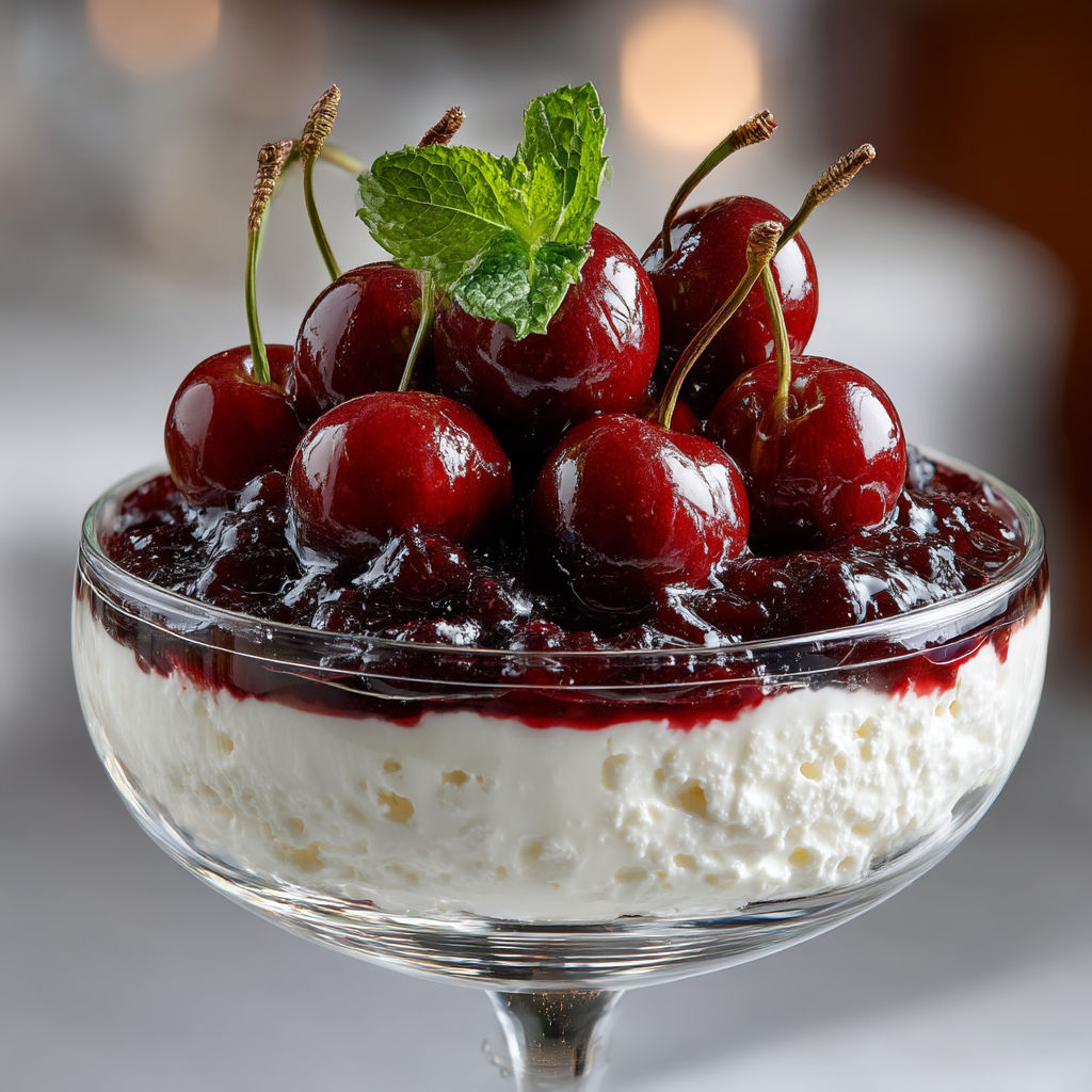 Ma recette du fontainebleau à la cerise.