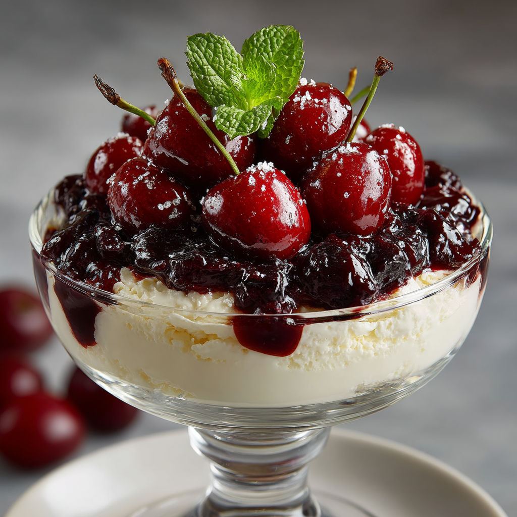 Ma recette du fontainebleau à la cerise.