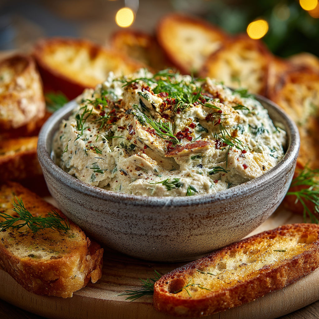Une assiette de pâtes salées avec des tranches de pain grillé.