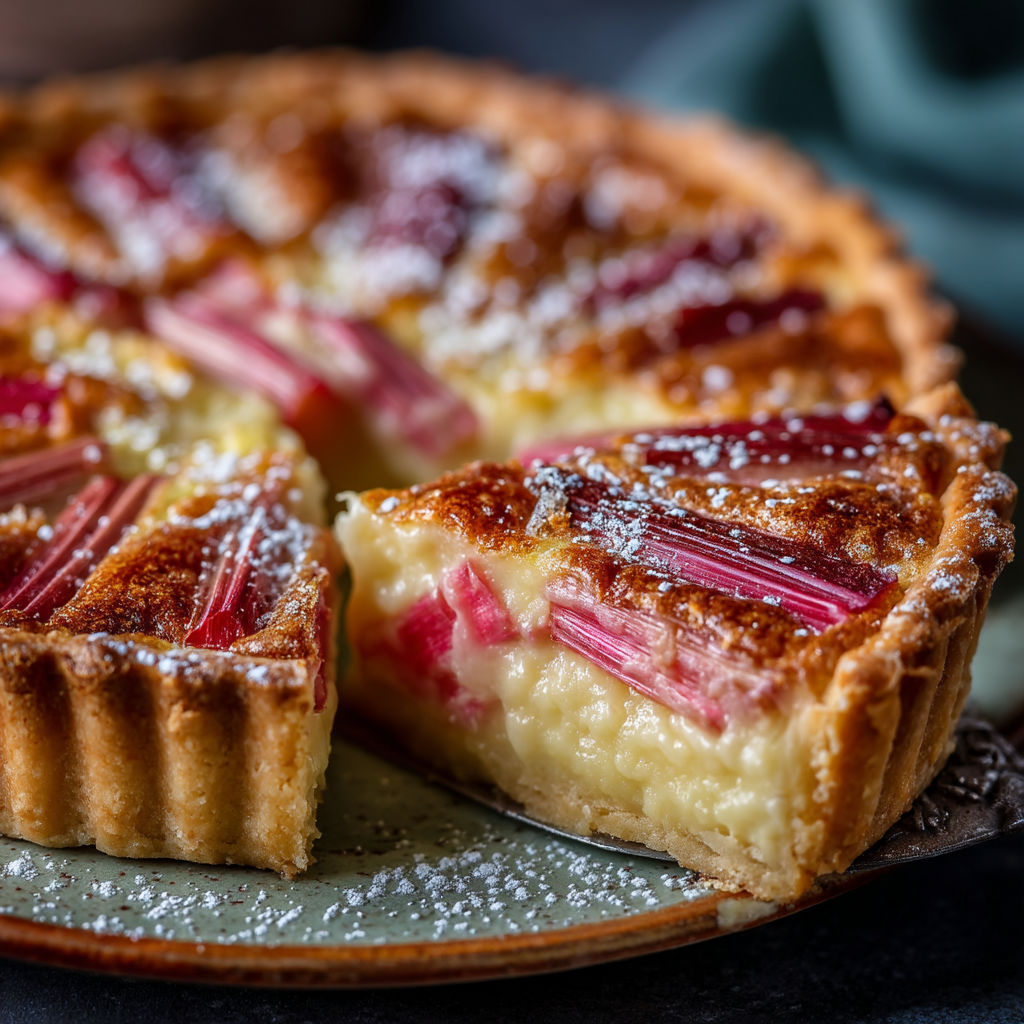 Une tarte aux fruits et au chocolat.