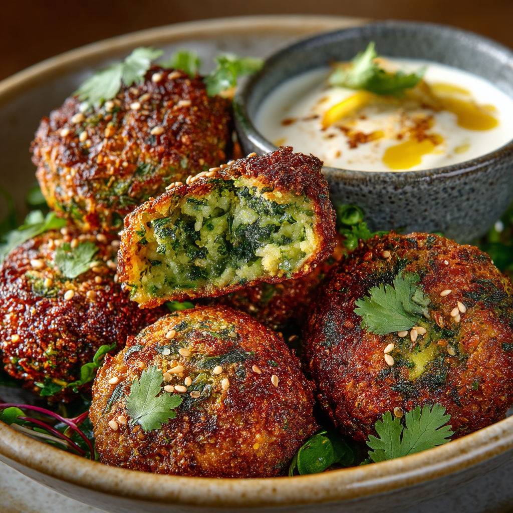 Ma recette de falafels de lentilles au curry vert.