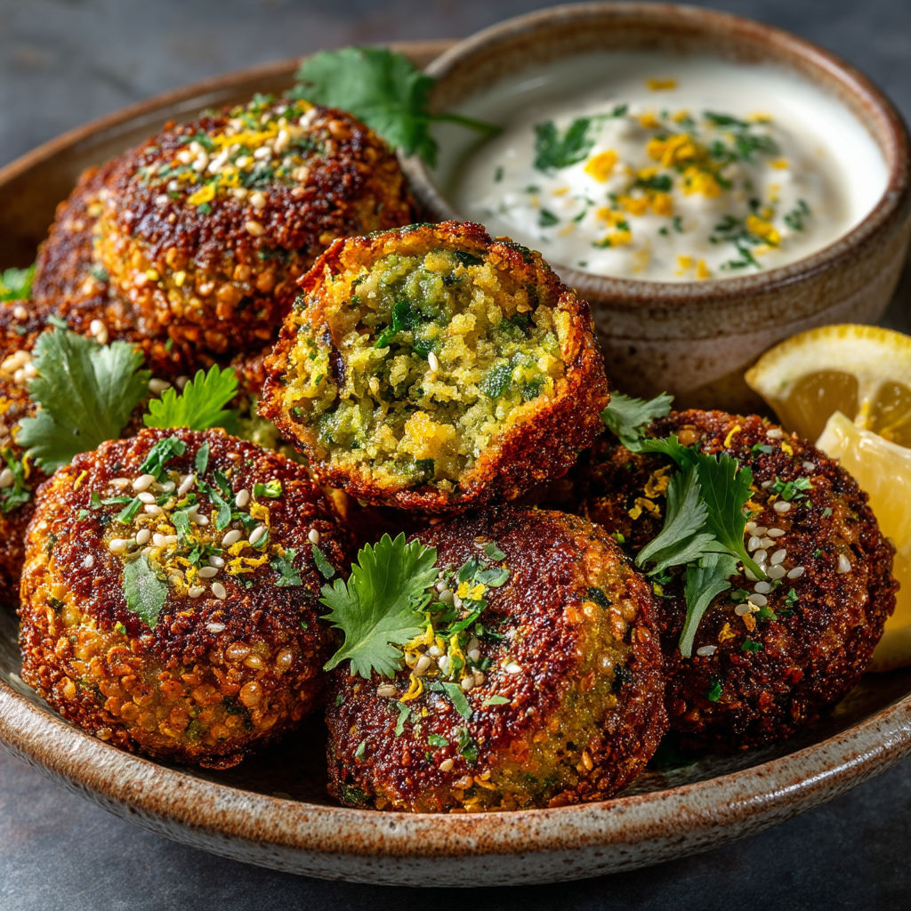 Ma recette de falafels de lentilles au curry vert.