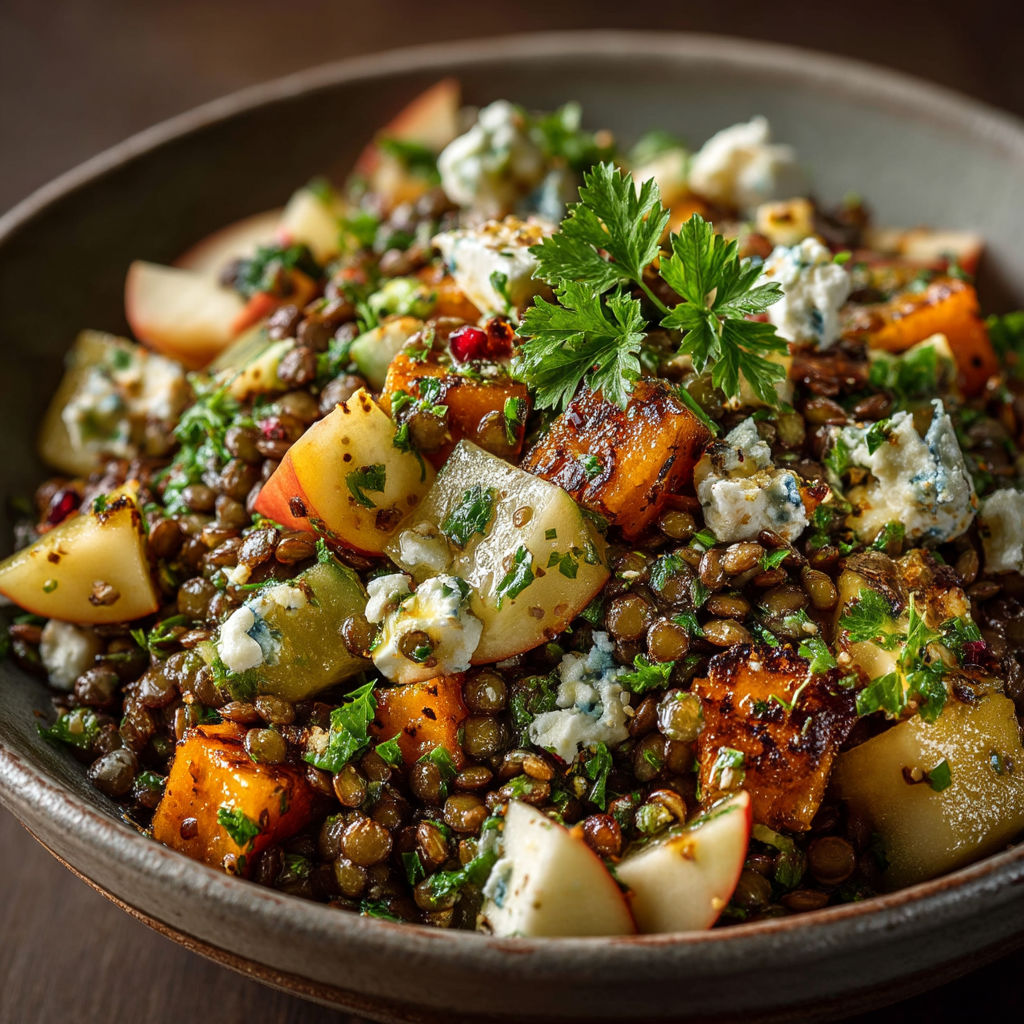 Ma recette de salade de lentilles vertes du Berry.