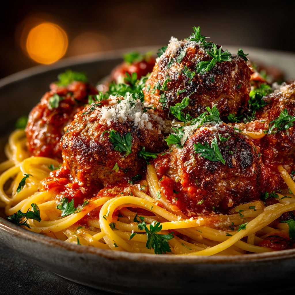 Ma recette de spaghettis aux boulettes.