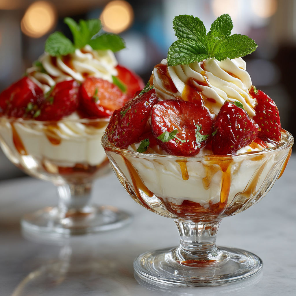 Une recette de fontainebleau aux fraises et sirop de queues de fraise.