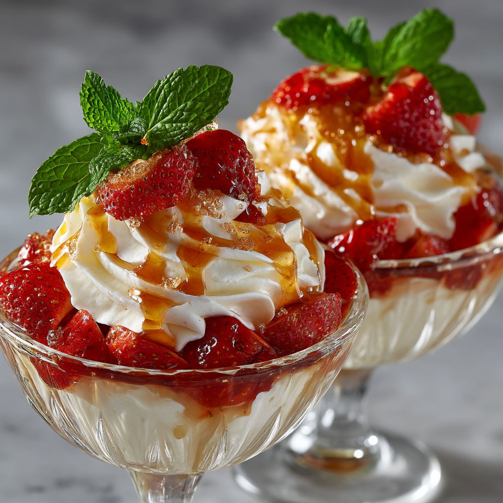 Une recette de fontainebleau aux fraises et sirop de queues de fraise.