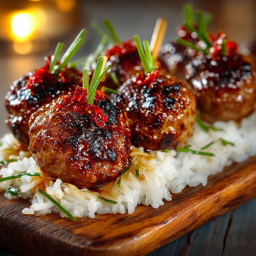 Des bâtonnets de brocoli sur du riz.
