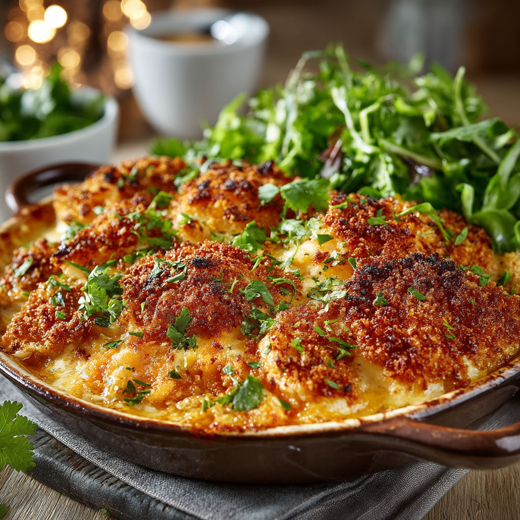 Une casserole de macaroni et de légumes.