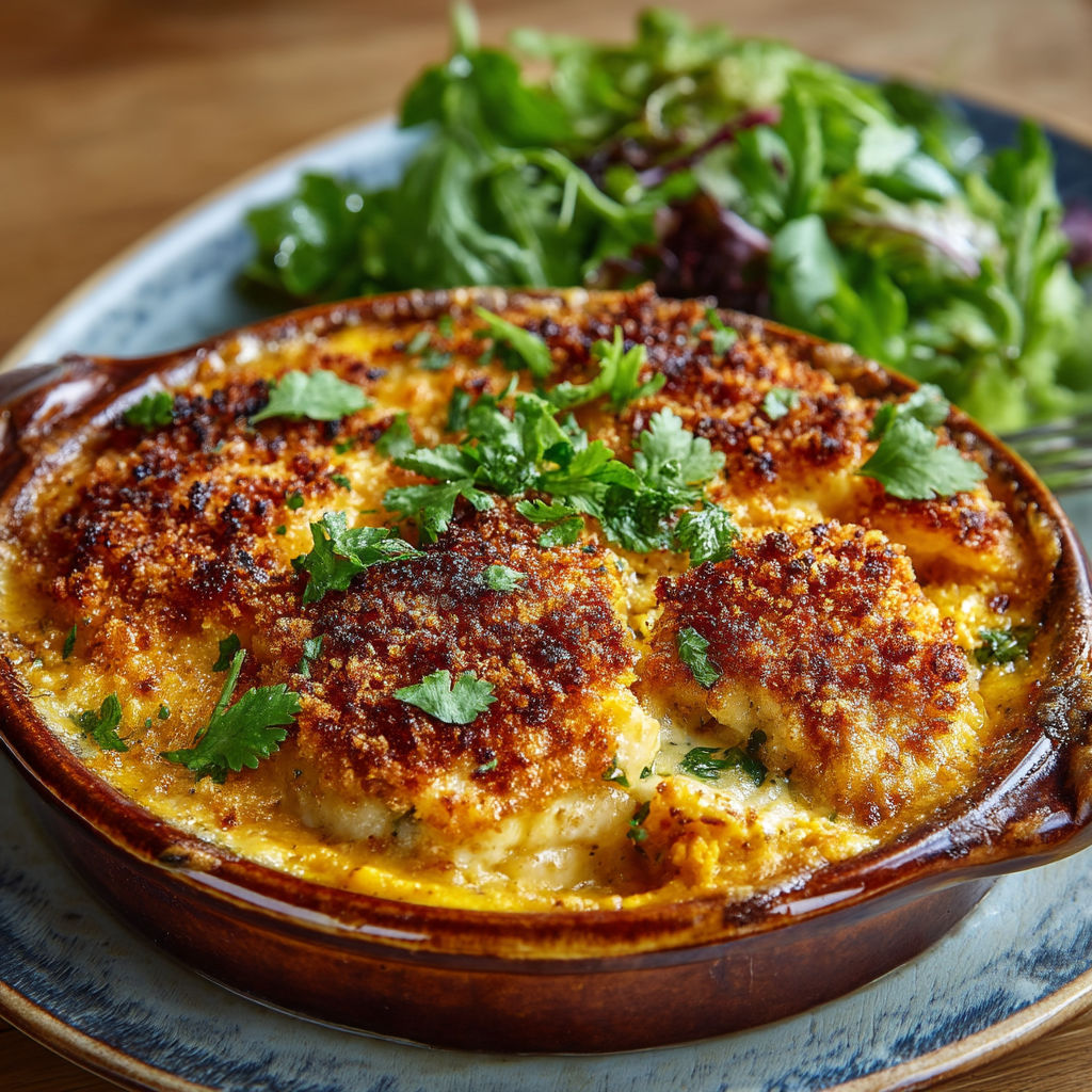 Une assiette de salade et de pâtes chauffées.