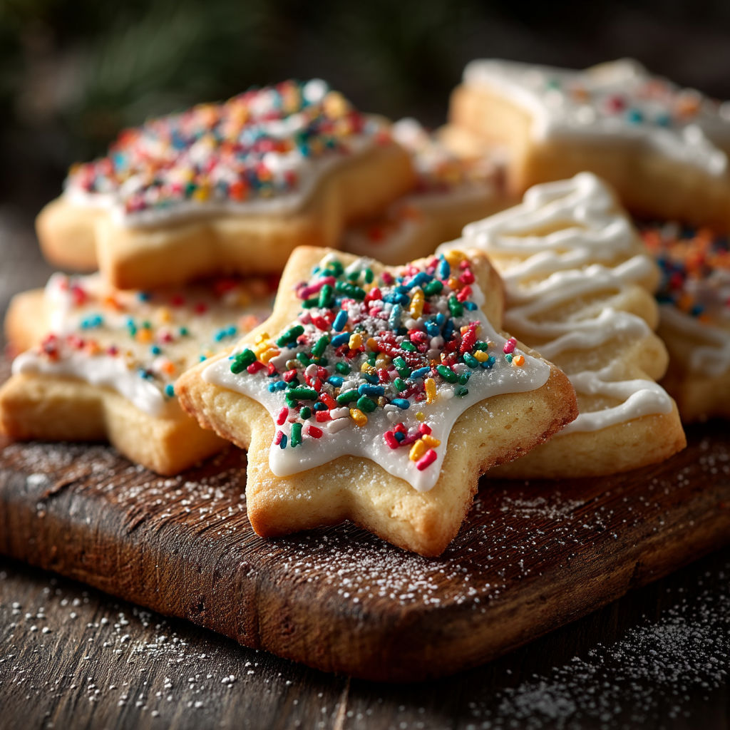 Un plat de cookies de Noël avec des décorations de sucette.