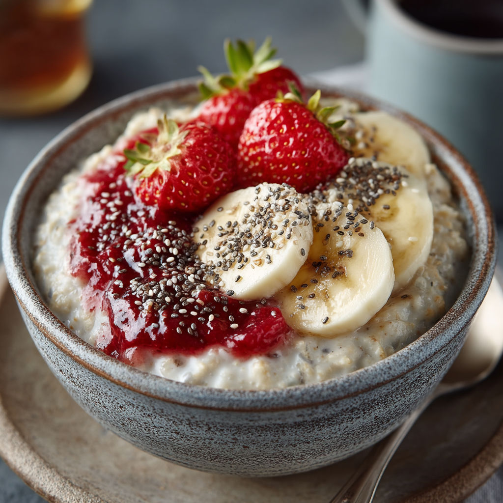 Overnight oats fraise & banane.