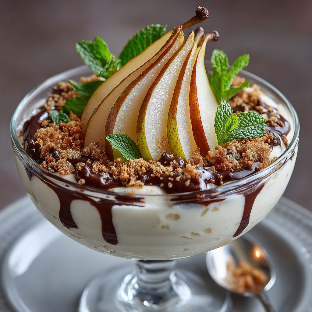 Une portion de crème caramel avec des fruits.