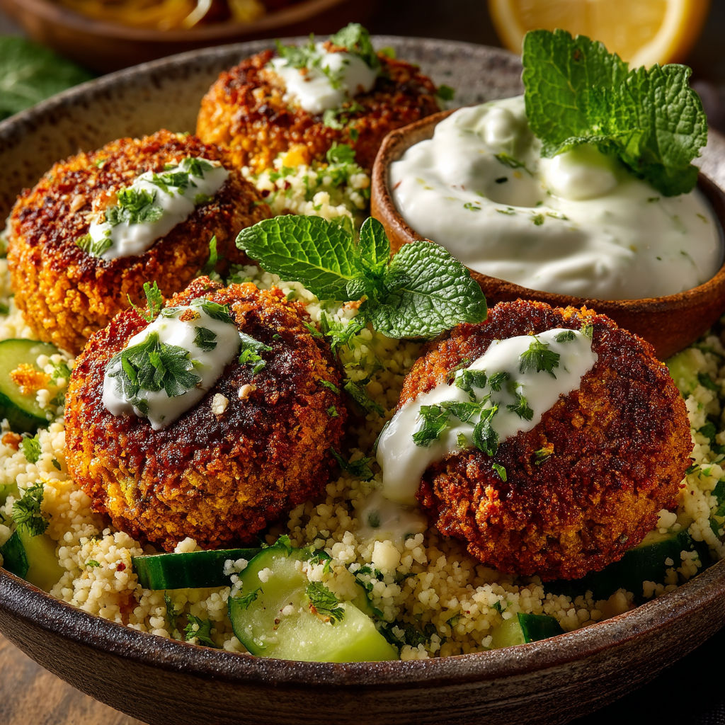 Une assiette de légumes et de sauce.