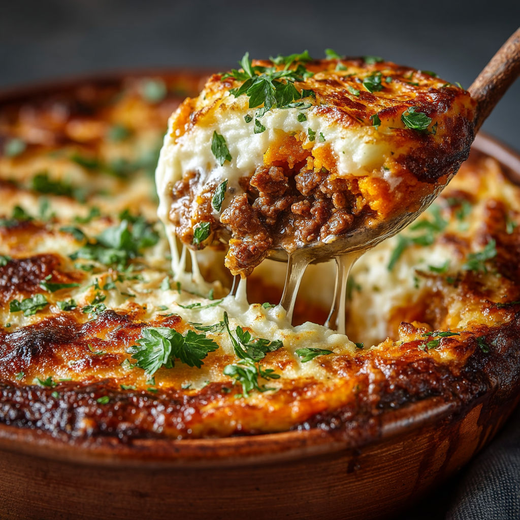 Une tarte au queso et au sauce tomate.