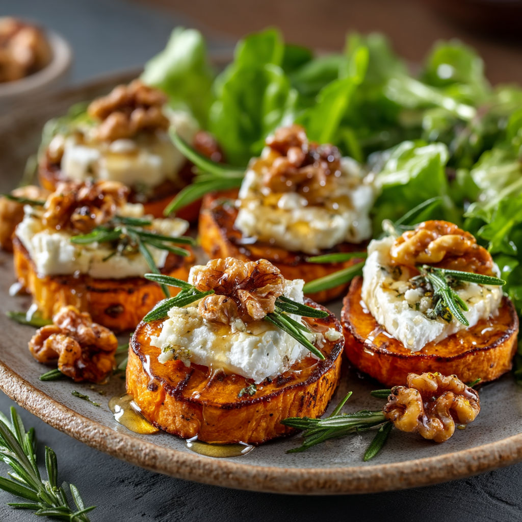 Plate of food with cheese and walnuts.