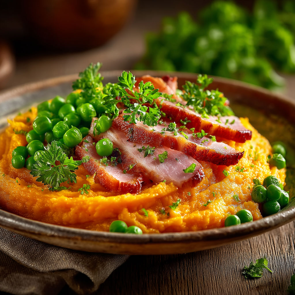 Une assiette de légumes et de viande.