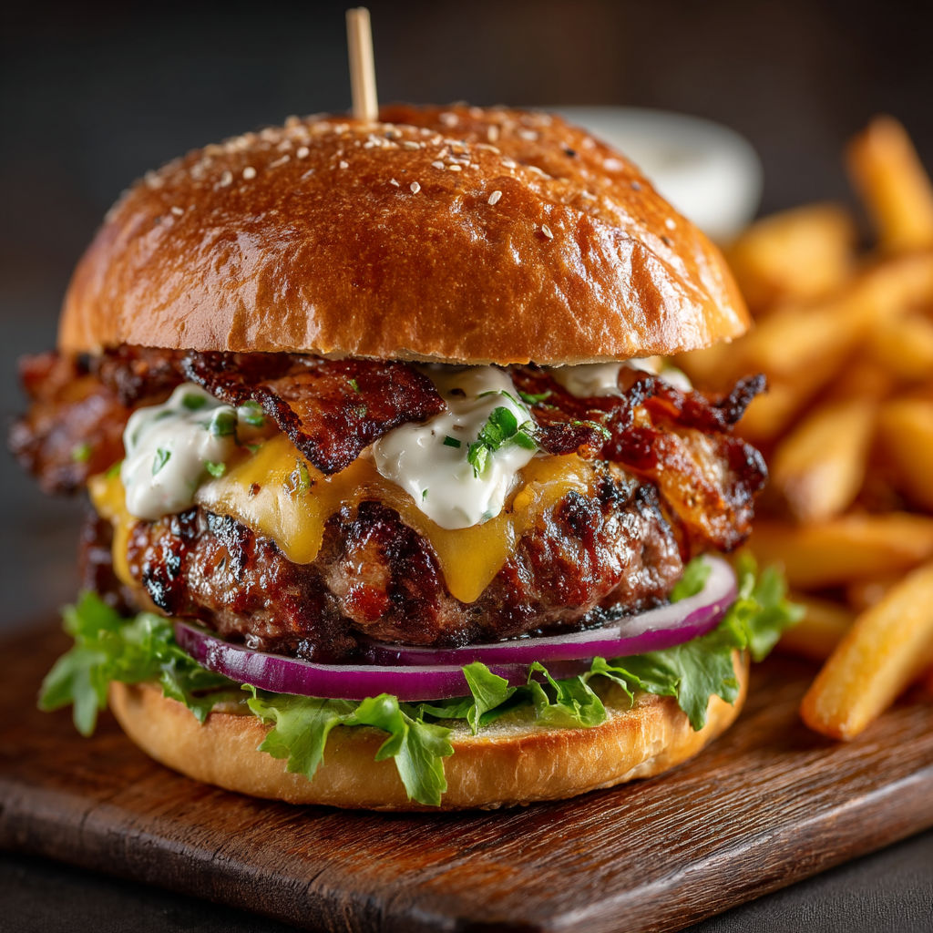 Un sandwich de porc avec des frites.