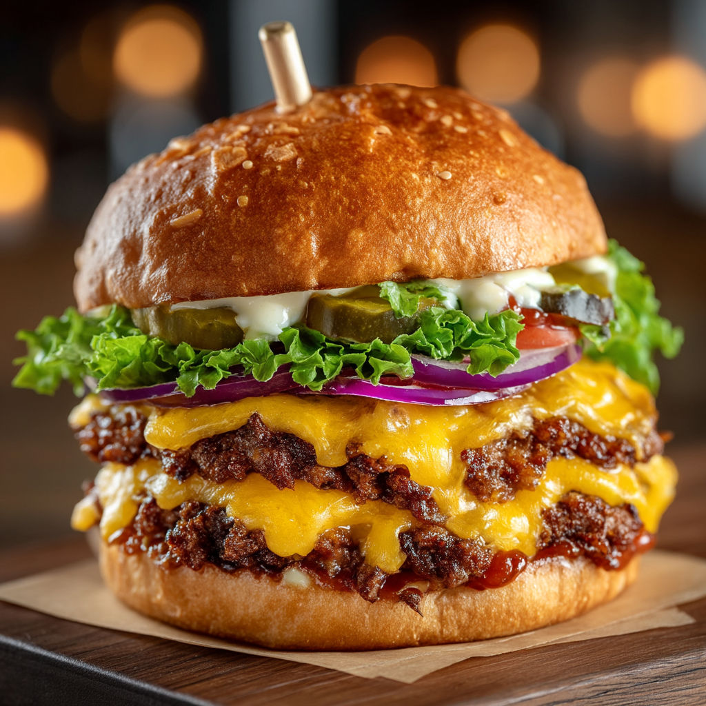 Une description détaillée d'un sandwich au fromage.