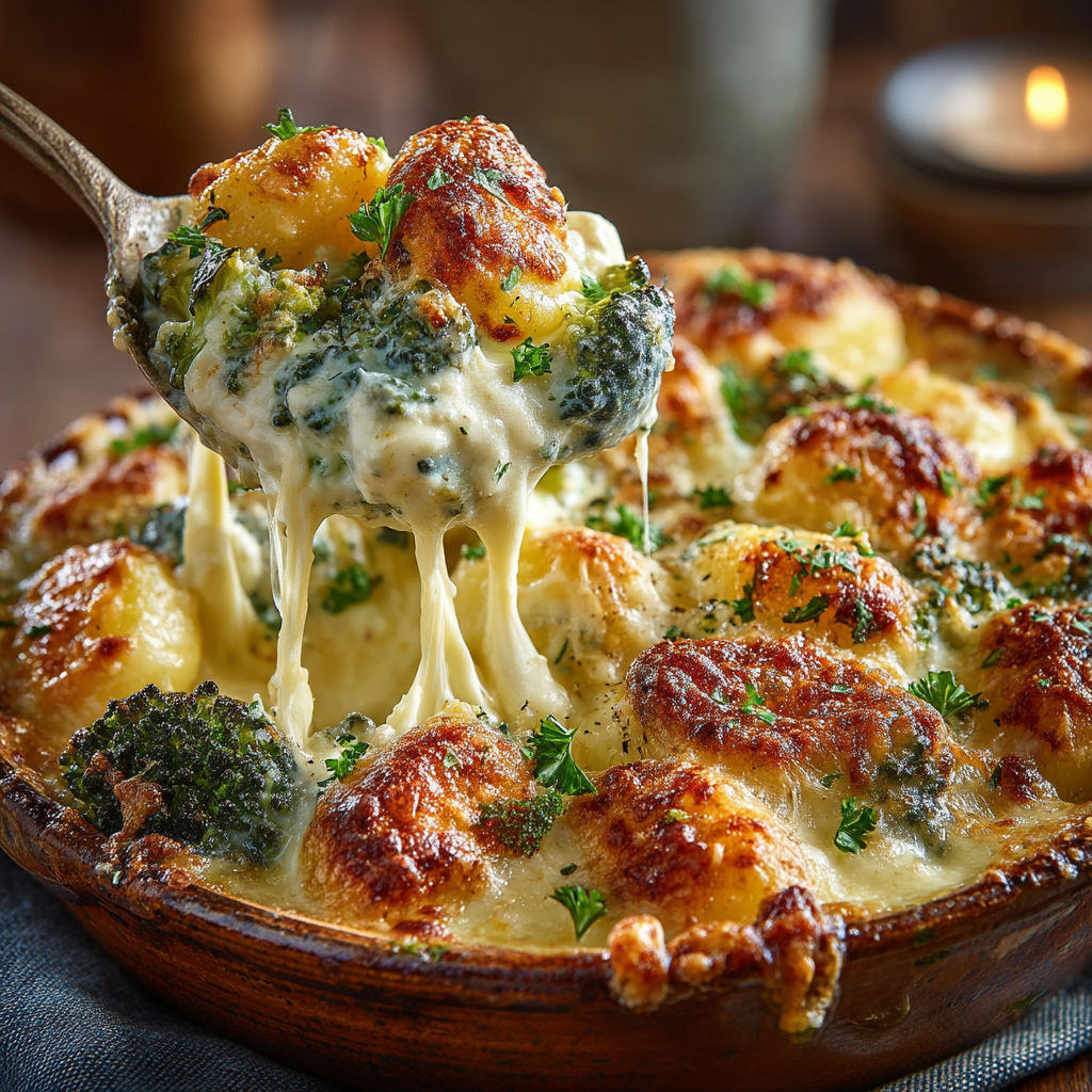 Une pâte de brocoli et de pommes de terre est servie dans un bol.