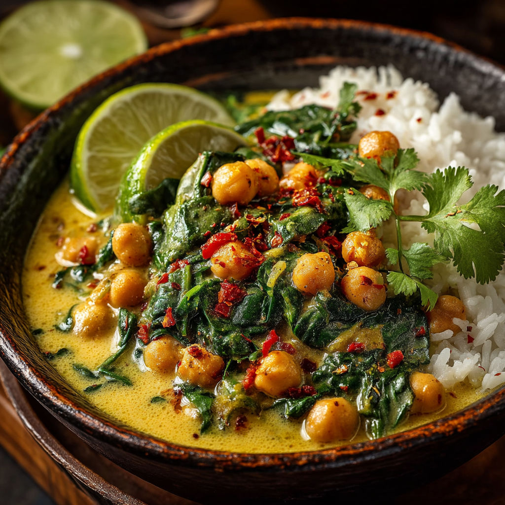 Une assiette de riz et de légumes verts.