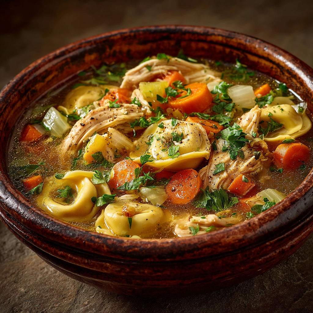 Un bol de soupes avec des légumes et des carottes.