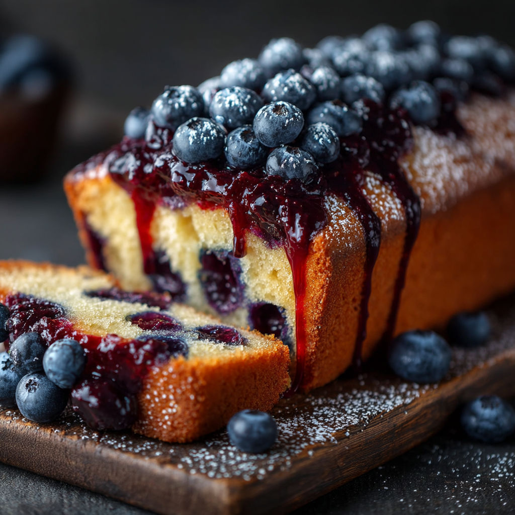 Une tarte aux baies avec une sauce chocolat.