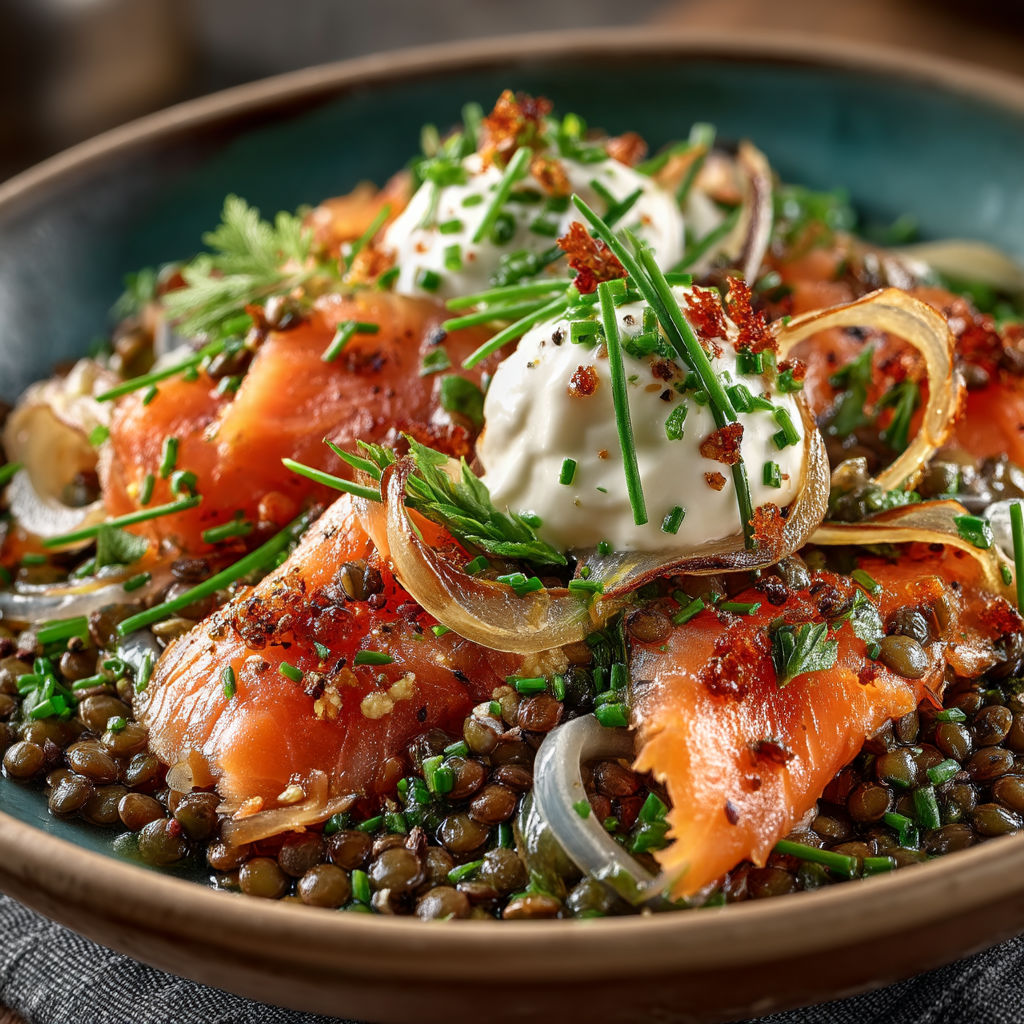 Une assiette de poisson grillé avec des légumes verts.