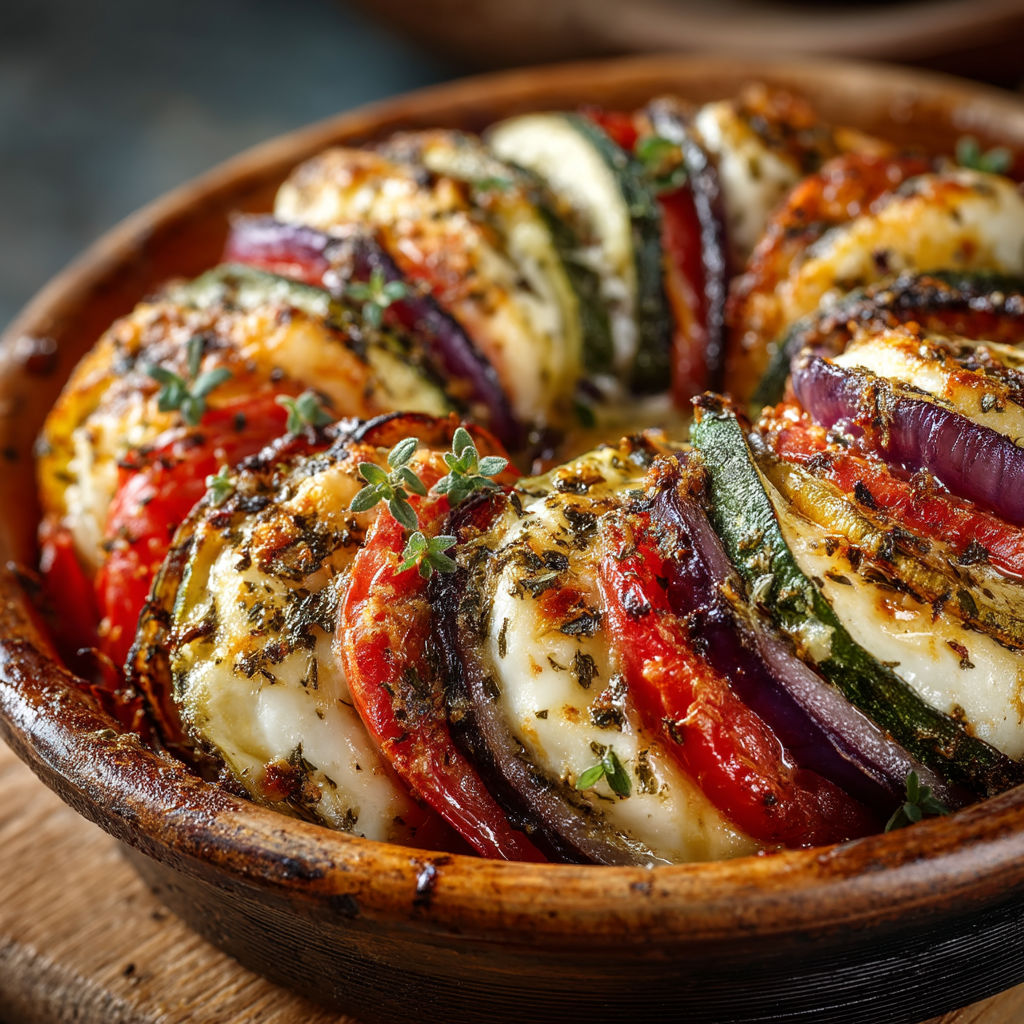 Tian à la mozzarella.