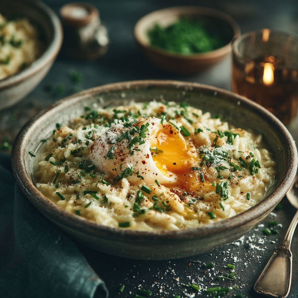 Une assiette de riz avec une omelette.