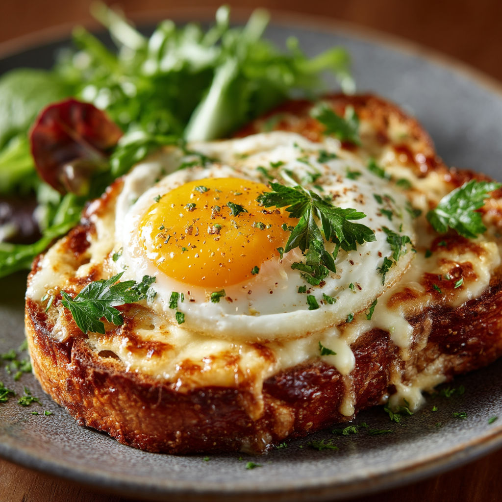 Une omelette avec des herbes et des légumes.