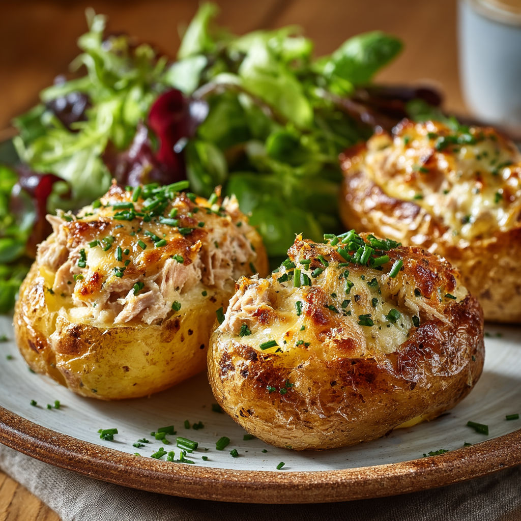 Potatoes with meat and vegetables.