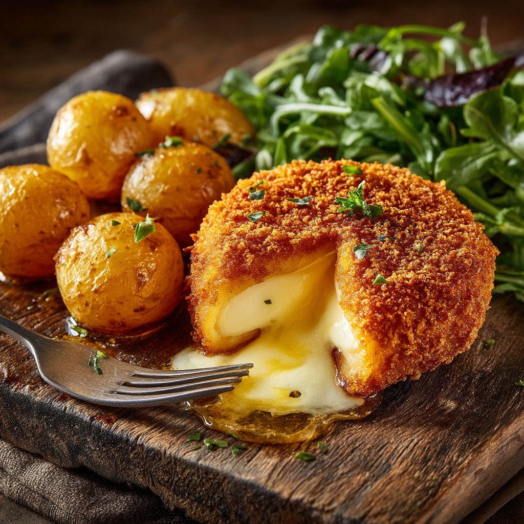 Une pâte de potatoes et des légumes sur une table.