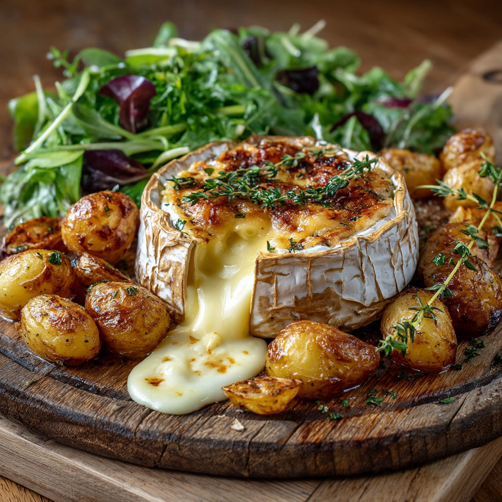 Une montagne d'or avec des pommes de terre rôties.