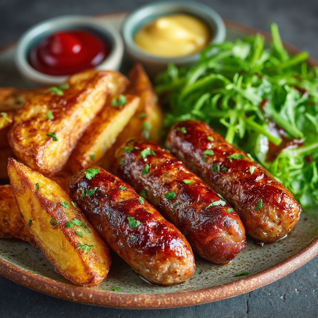 Une assiette de viande grillée avec des légumes verts.