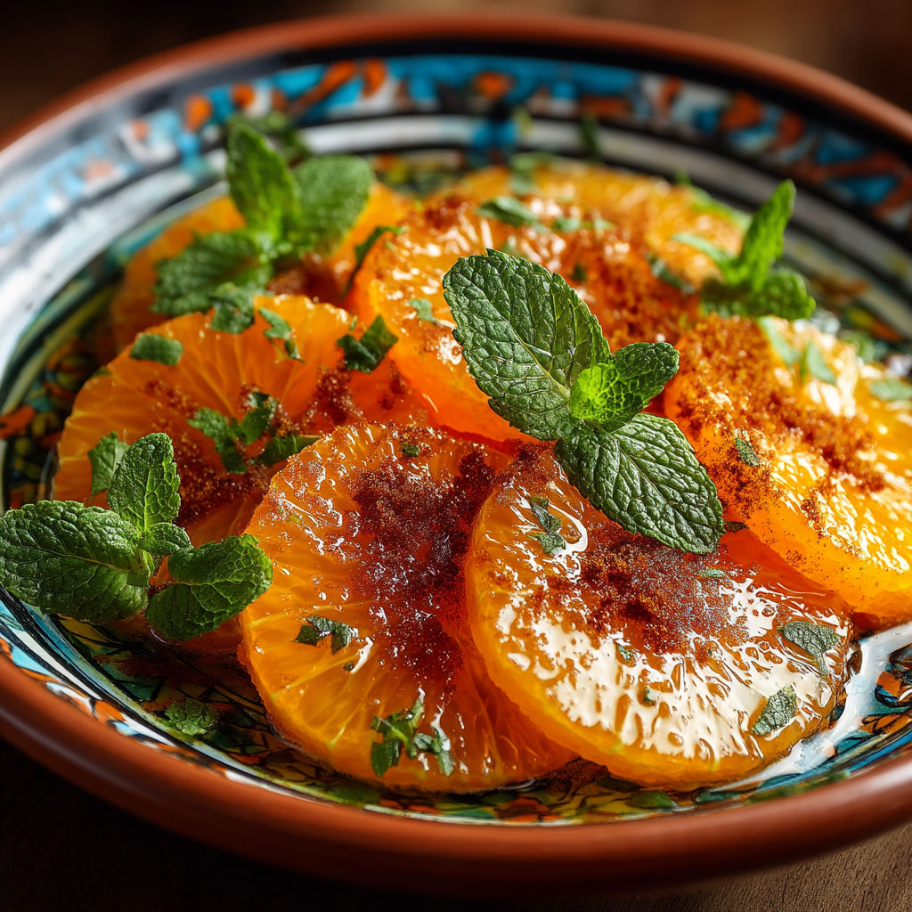 Salade d'oranges à la marocaine.