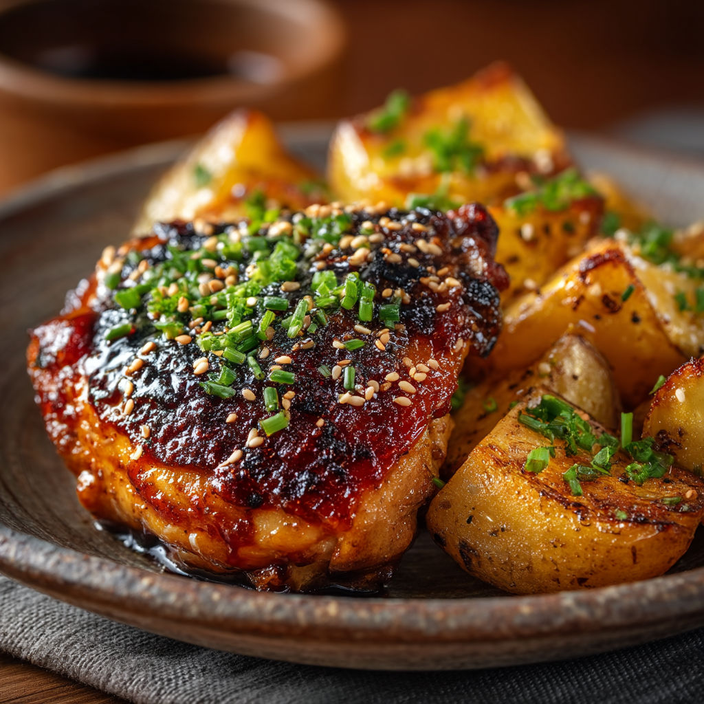 Une assiette de viande grillée avec des légumes.
