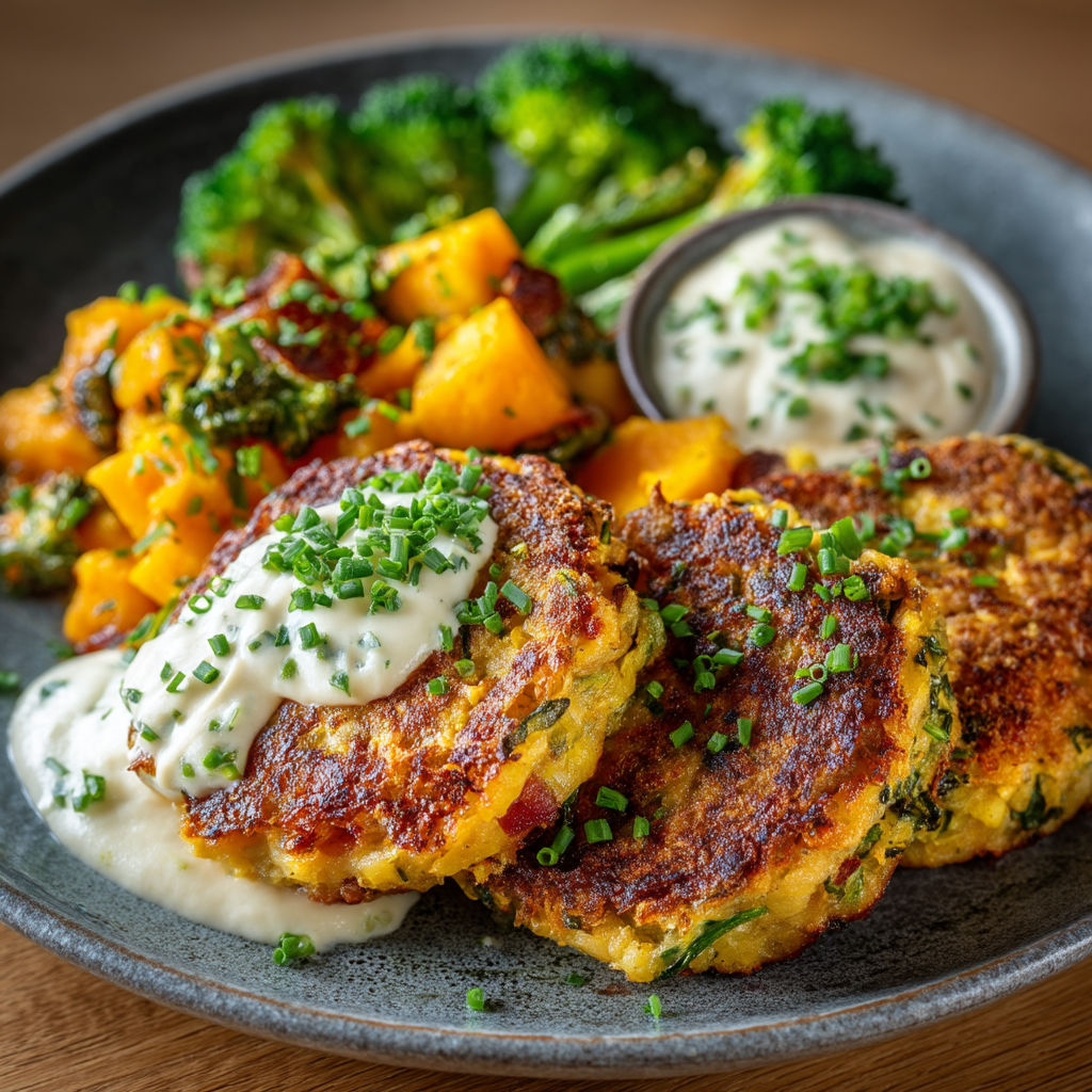Plate of food with broccoli and other vegetables.