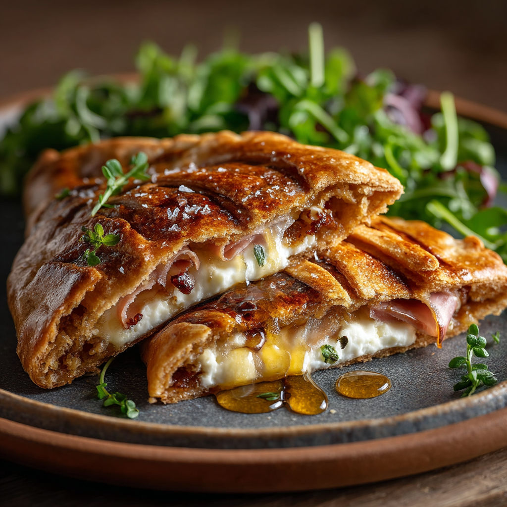 Une pâte brûlée avec des légumes et du fromage.