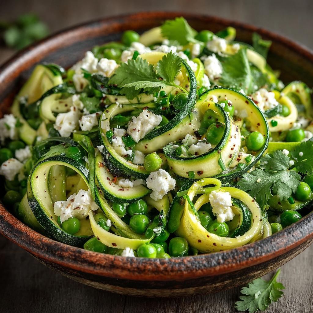 Une assiette de légumes verts et de fromage.