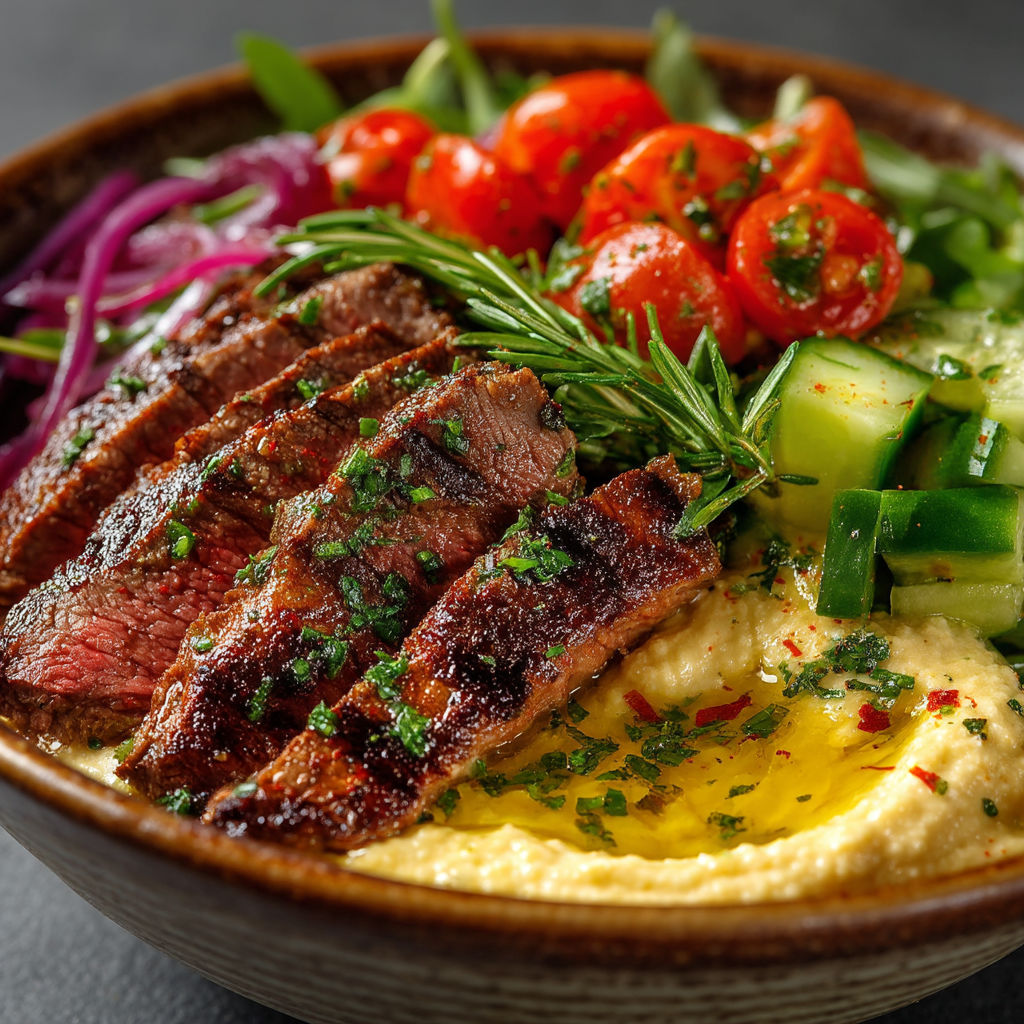 Steak Bowl méditerranéen.