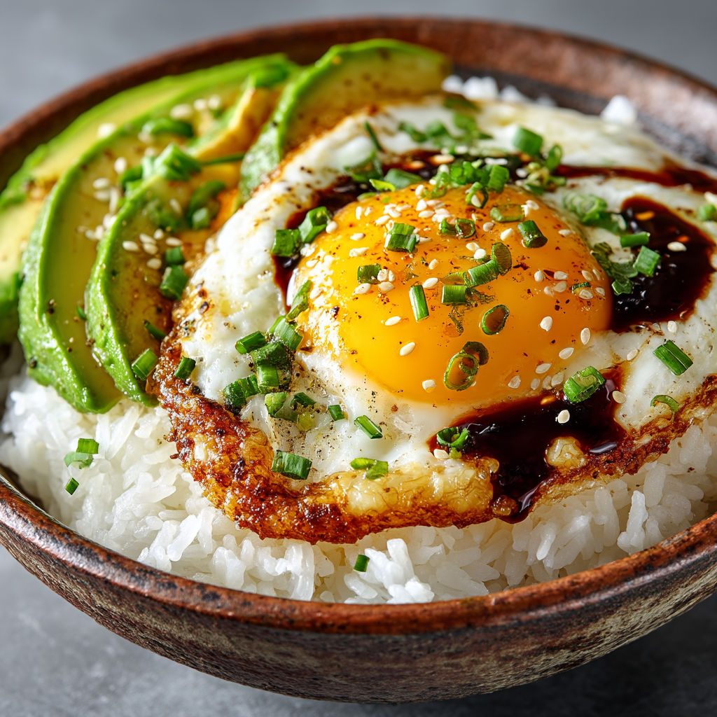 Une omelette avec des avocats et des herbes.