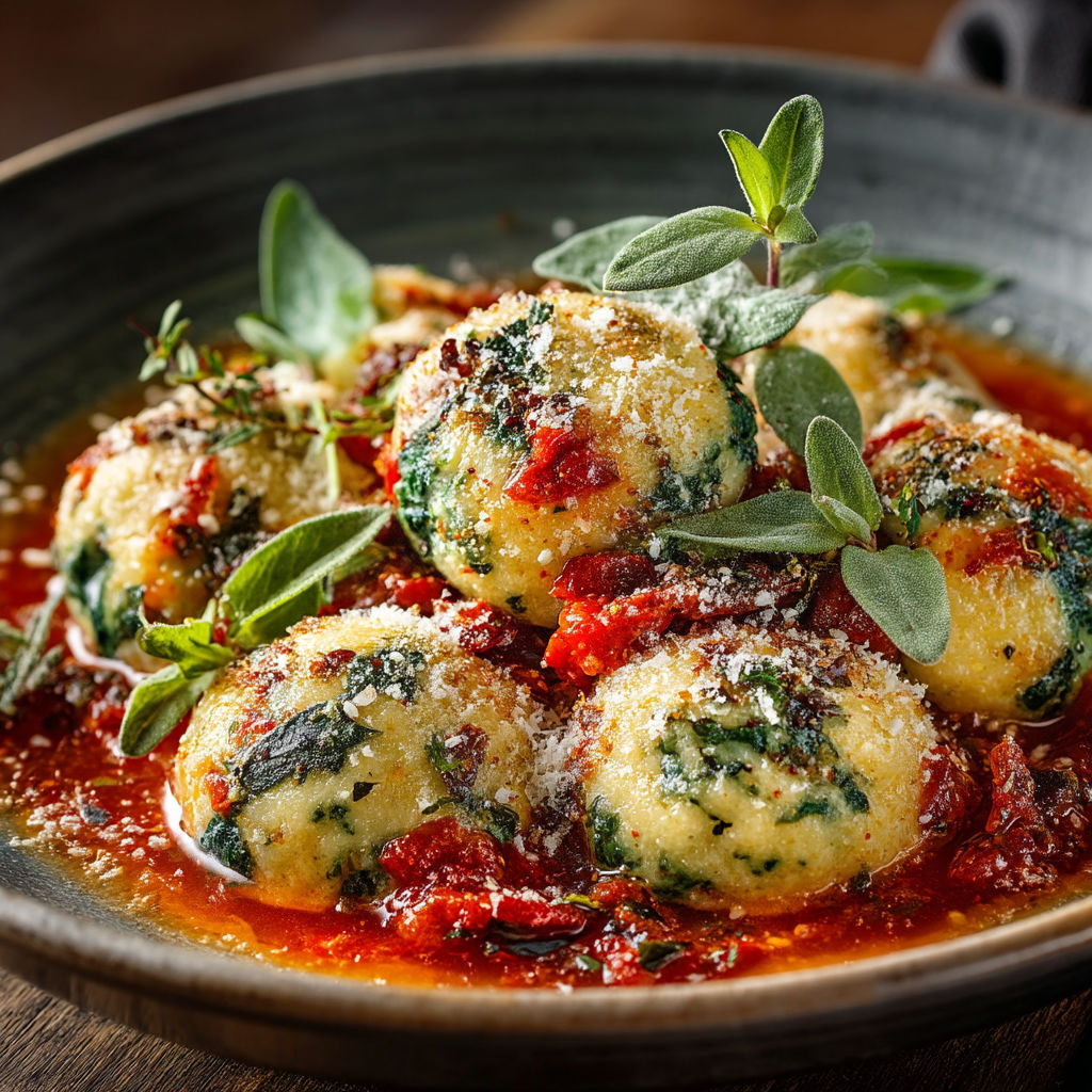 Raviolis tout nus aux épinards.